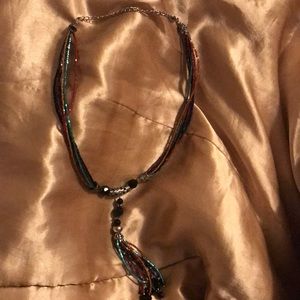 💙❤️🖤🧡❤️Multi colored beaded necklace ❤️🧡🖤❤️💙